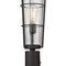 Z-Lite Helix 1 Light Outdoor Post Mounted Fixture, Black And Clear Seedy 591PHB-567P-BK - alternate 4